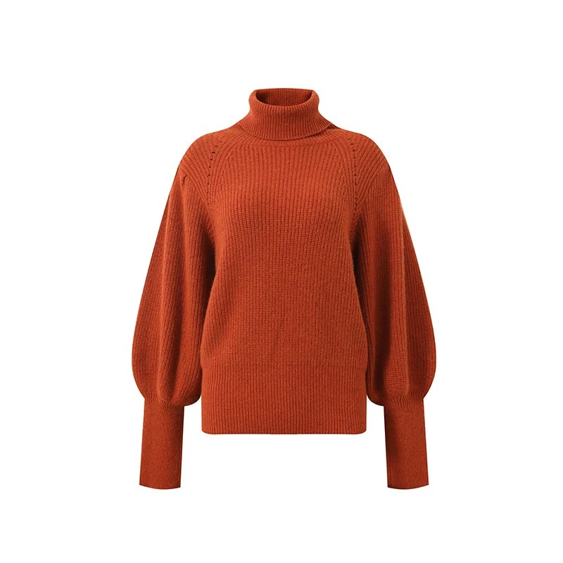 Balloon Sleeve Cashmere Sweater