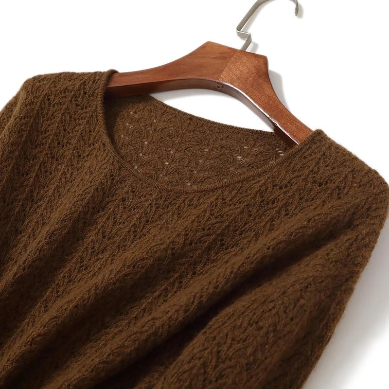 Women's Brown Pullover Sweater-2
